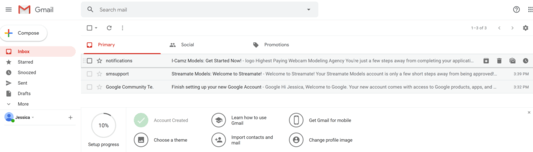 Check your email from I-Camz to login to your account